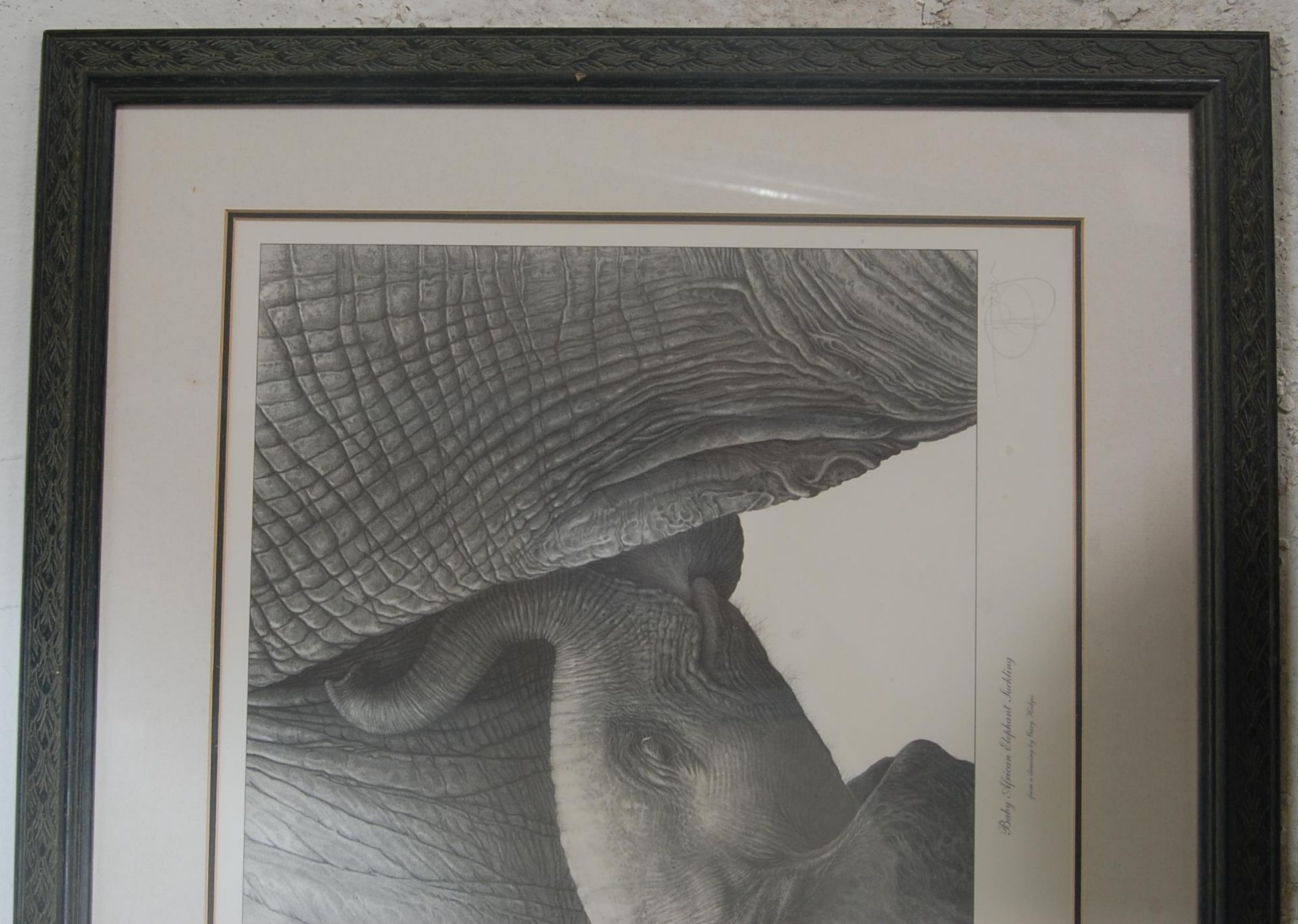 Gary Hodges (1954-) A retro vintage limited edition signed print of a pencil drawing of two - Image 4 of 5