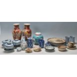 A collection of Japanese and Chinese porcelain dating from the 19th century to include various