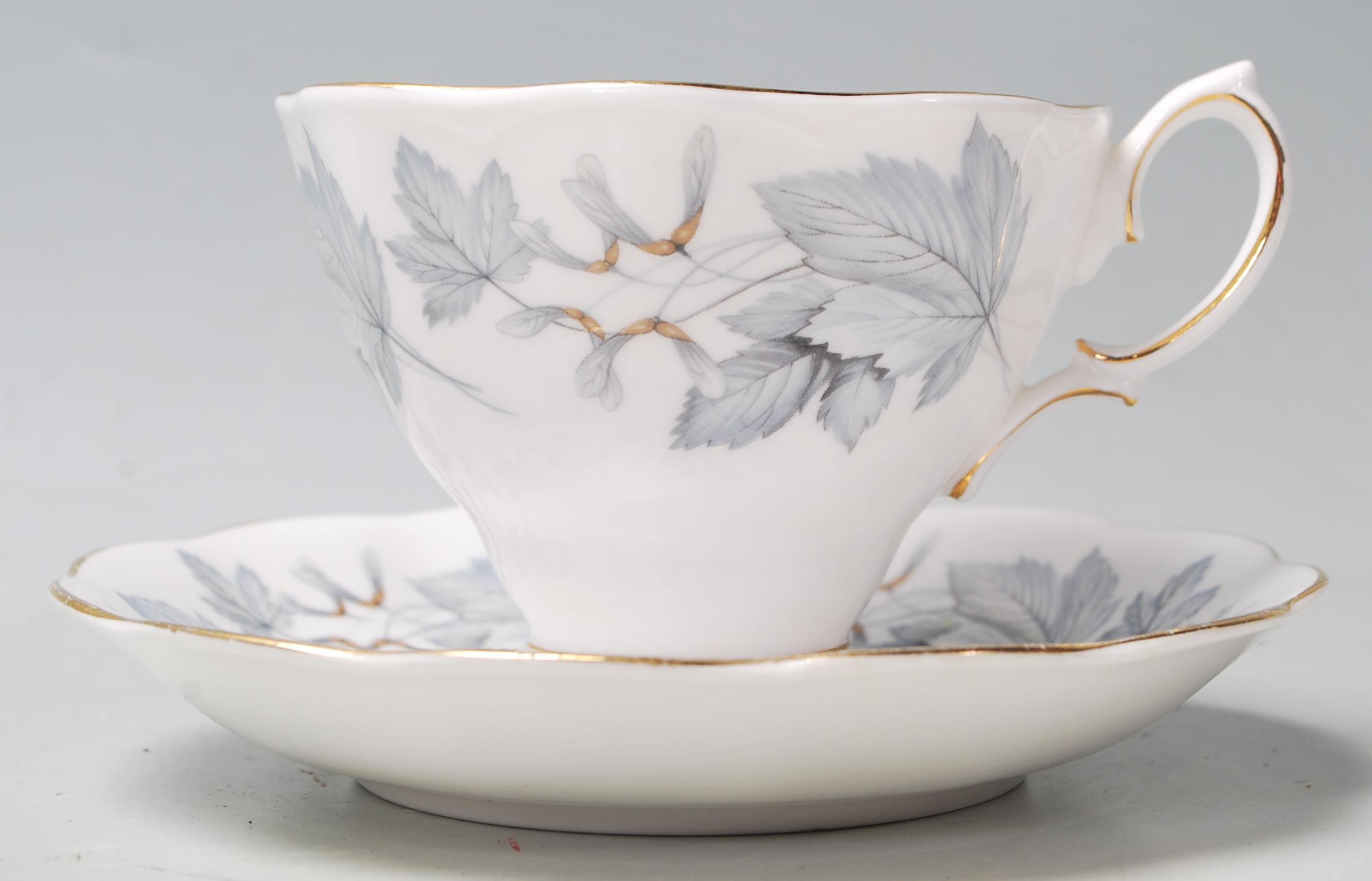 A large Royal Albert Silver maple bone china tea set / dining service comprising of a six twin - Image 13 of 14
