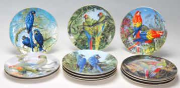 SET OF WEDGWOOD FRAGILE PARADISE COLLECTORS PLATES