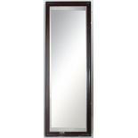 A large Victorian 19th century style shop / haberdashery mirror of rectangular form with mahogany