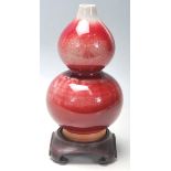 DOUBLE GOURD FLAMBE VASE