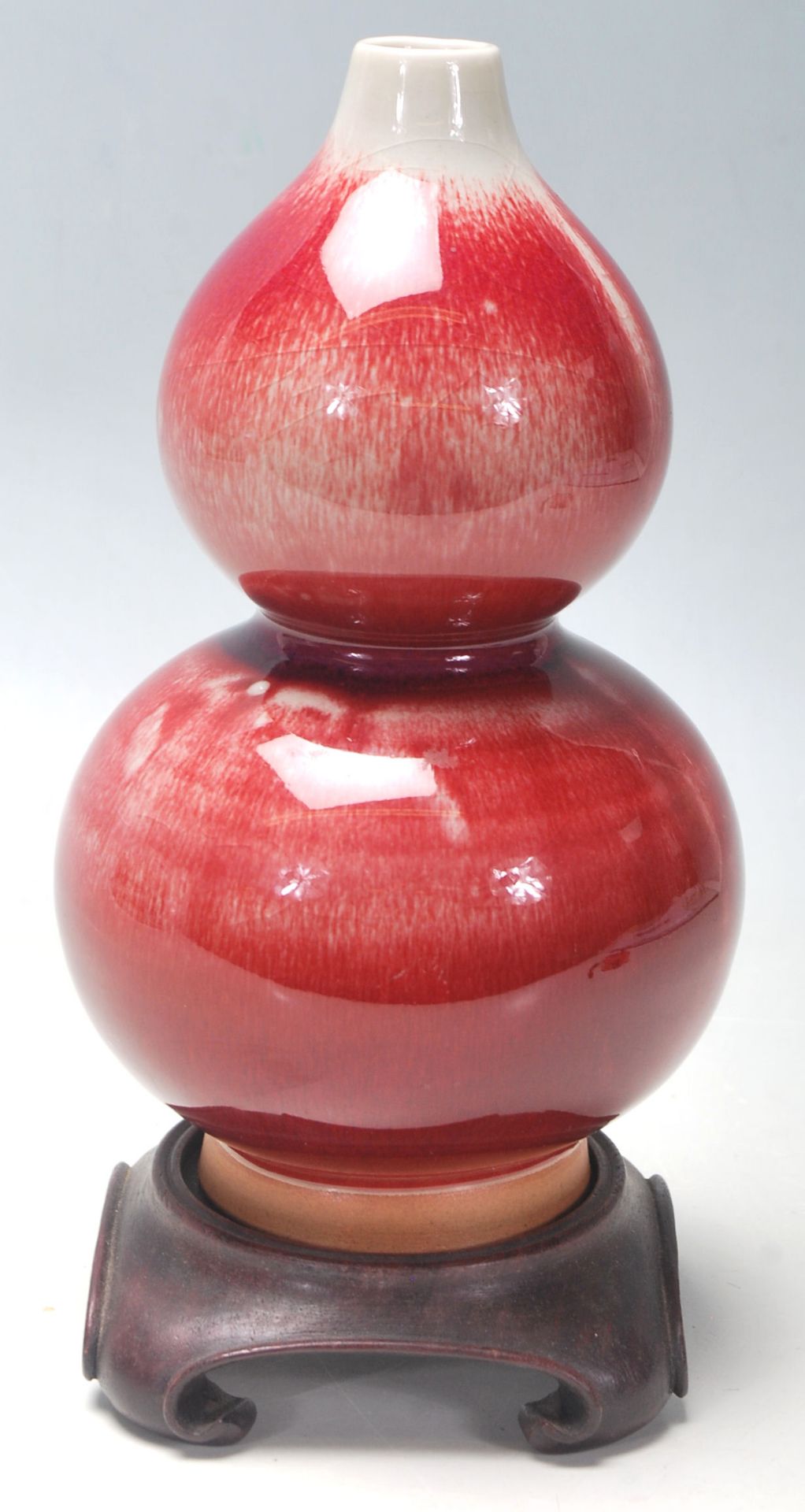 DOUBLE GOURD FLAMBE VASE