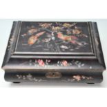 ANTIQUE CHINESE LACQUER AND MOTHER OF PEARL BOX