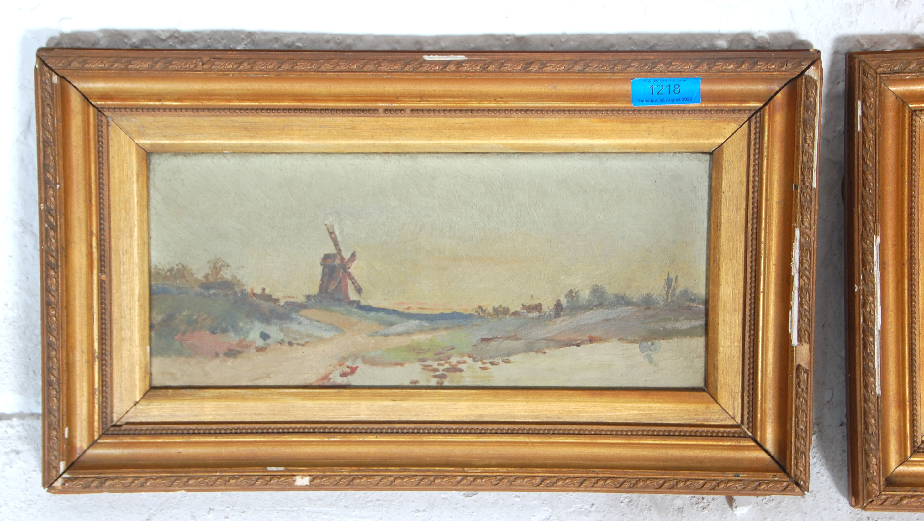 A pair of early 20th Century oil on canvas landsca - Image 2 of 4