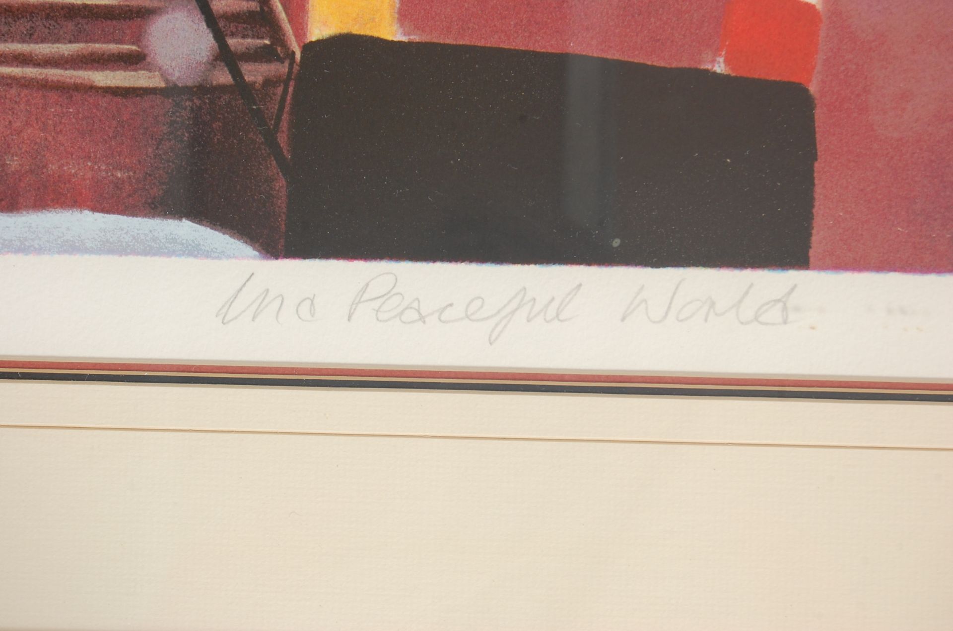Mackenzie Thorpe (1956-) A signed limited edition print " In a Peaceful World " by Mackenzie Thorpe. - Bild 3 aus 5