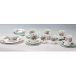 A 20th century Royal Albert bone china part tea service ' village green ' pattern tea service. The