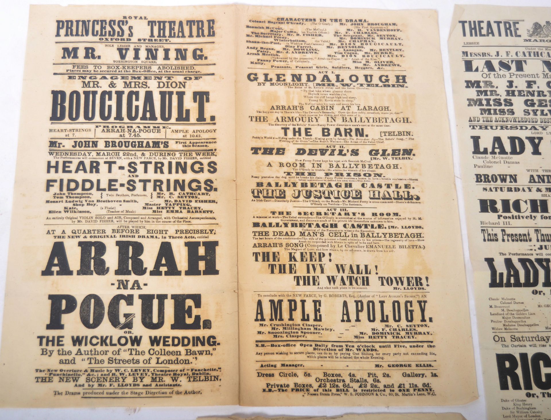 VICTORIAN EPHEMERA COLLECTION - 19TH CENTURY THEATRE POSTERS - Bild 2 aus 8