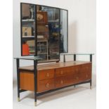 A good mid century Danish inspired teak wood dressing table - chest of drawers in the manner of