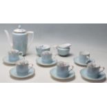 A  vintage late 20th Century Royal Worcester fine bone china coffee set in the Woodland pattern