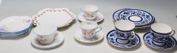 A large collection of 20th century Shelley / Foley fine English bone china part tea sets to