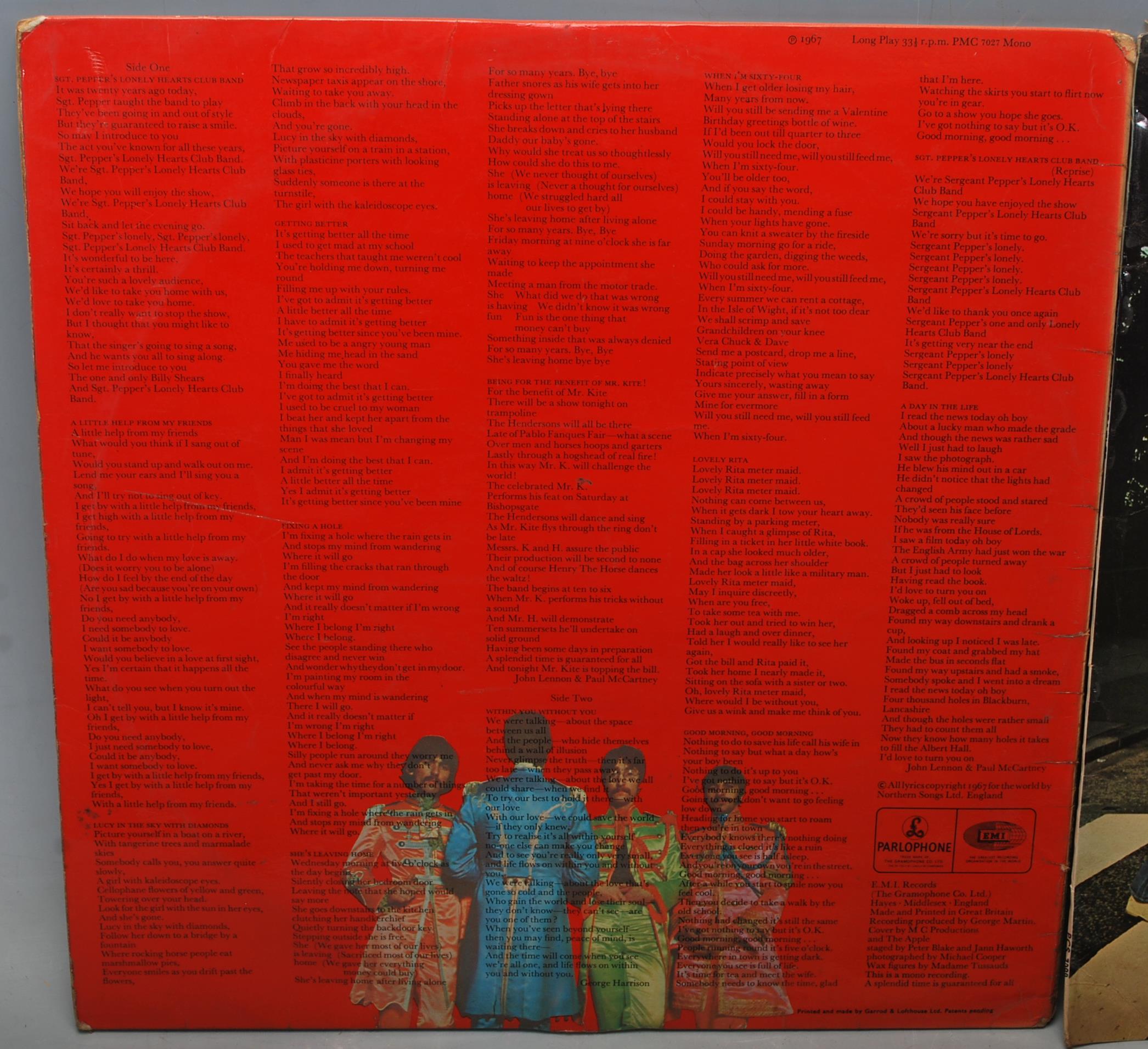 THE BEATLES - COLLECTION OF X3 VINTAGE VINYL RECORD LPS - Image 3 of 7
