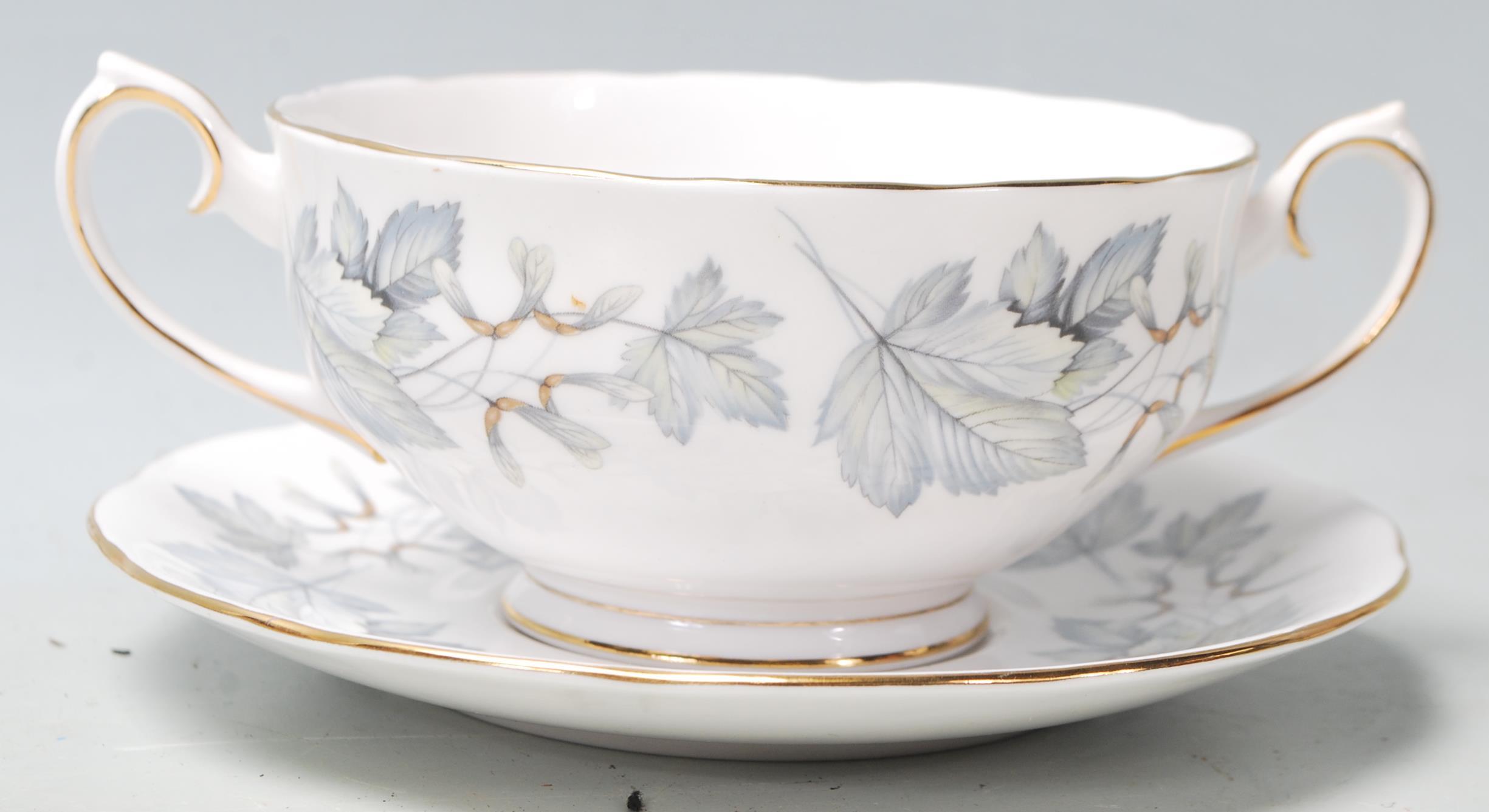 A large Royal Albert Silver maple bone china tea set / dining service comprising of a six twin - Image 9 of 14