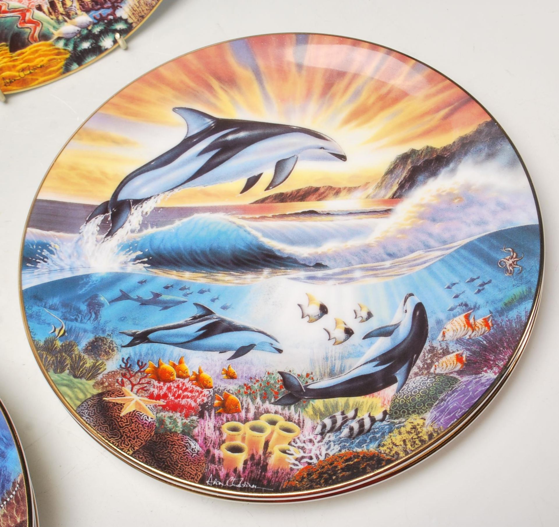 ROYAL WORCESTER DOLPHIN PLATE SERIES - Bild 5 aus 5