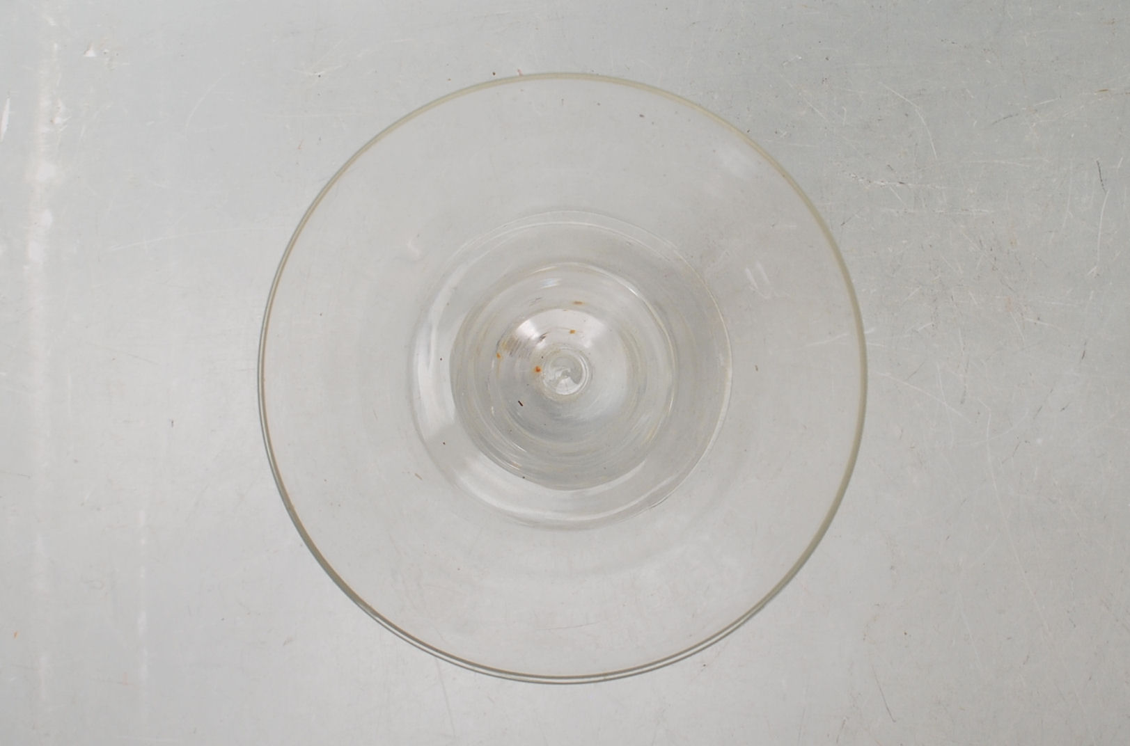 19TH CENTURY CLEAR GLASS HAND BLOWN DRINKING GLASS - Image 4 of 6