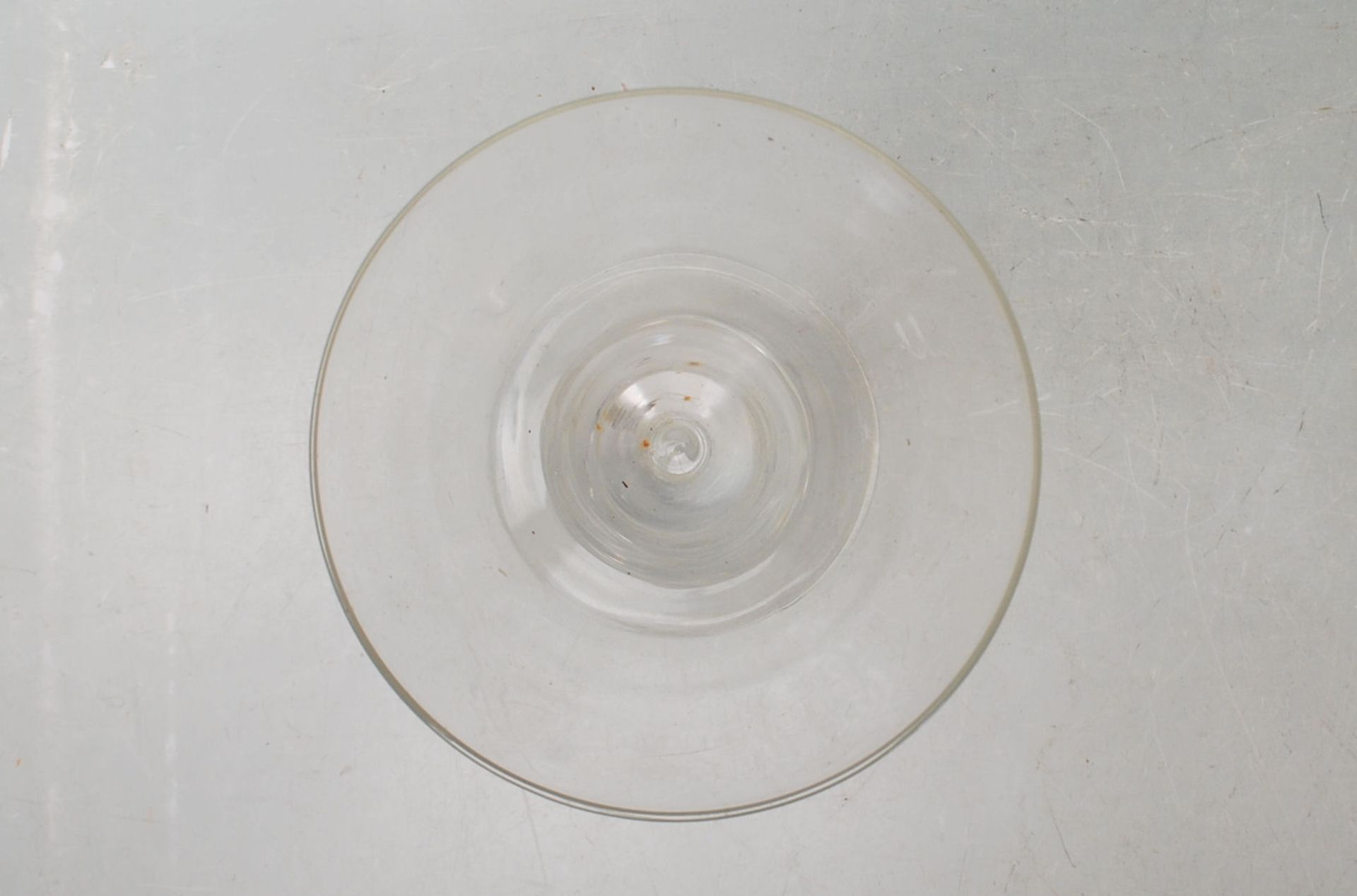 19TH CENTURY CLEAR GLASS HAND BLOWN DRINKING GLASS - Bild 4 aus 6