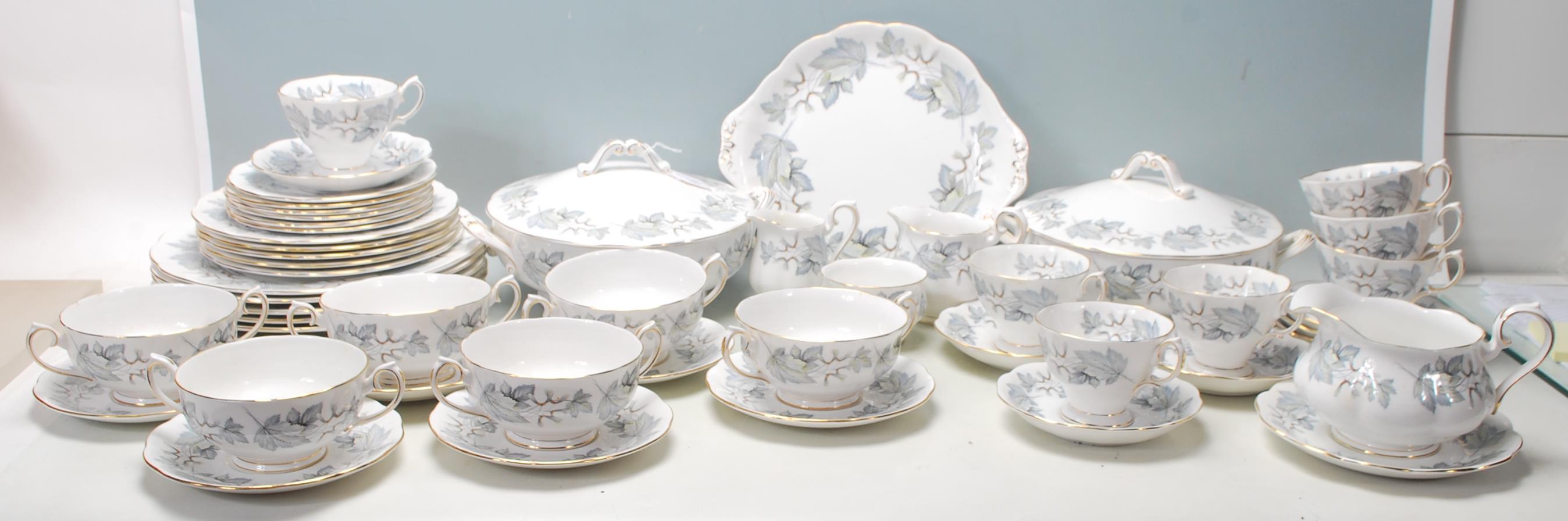 A large Royal Albert Silver maple bone china tea set / dining service comprising of a six twin - Image 3 of 14