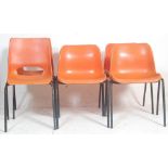 VINTAGE SCHOOL STACKING OCCASIONAL CHAIRS BY PHILLIPS POLLER