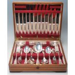A 20th century retro silver plated EPNS canteen of cutlery complete in the original presentation