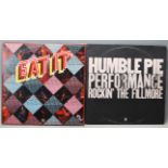 HUMBLE PIE - TWO VINYL RECORD LPS - EAT IT & ROCKIN' THE FILLMORE