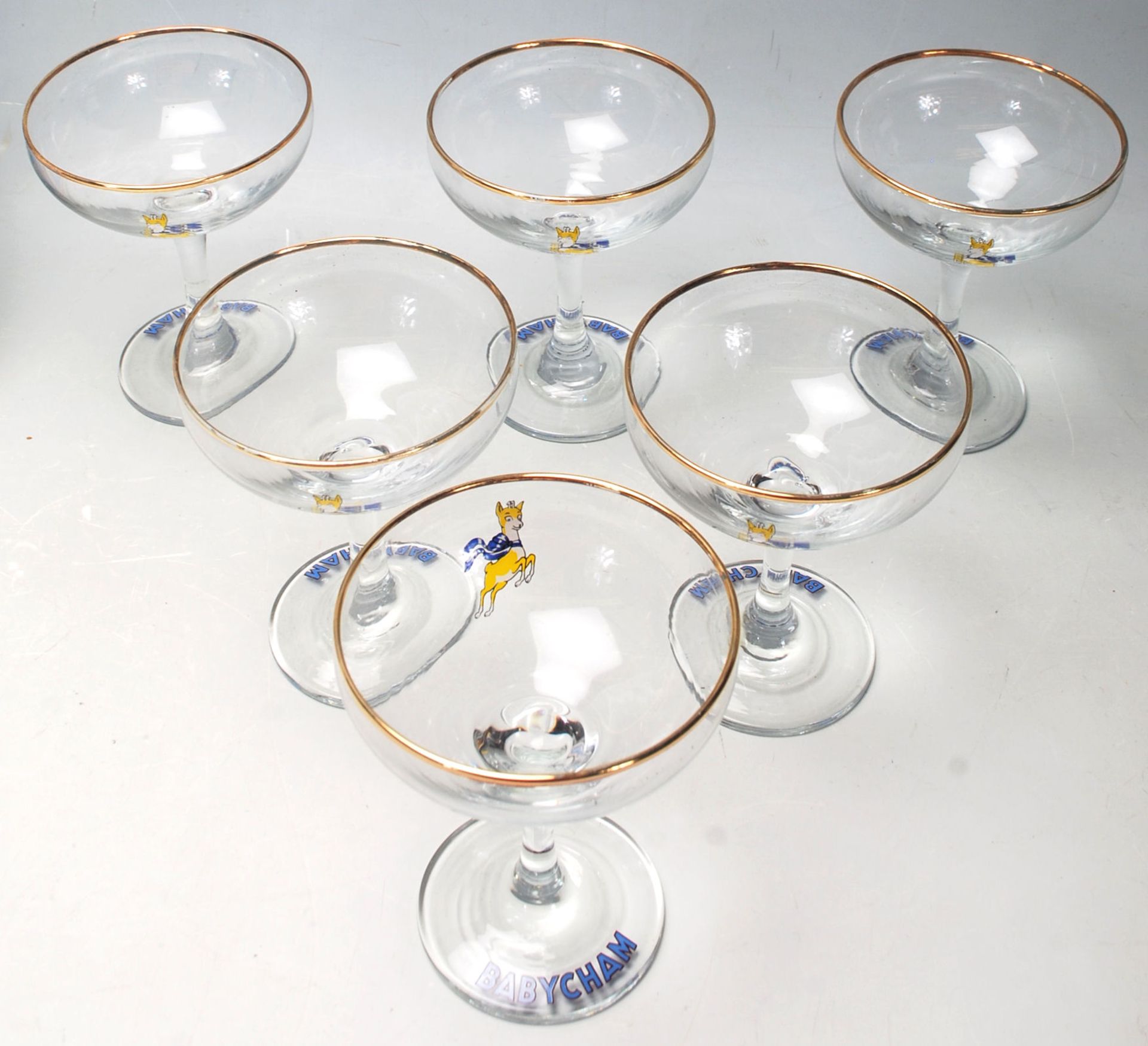 VINTAGE RETRO BABYCHAM GLASSES - Bild 5 aus 6