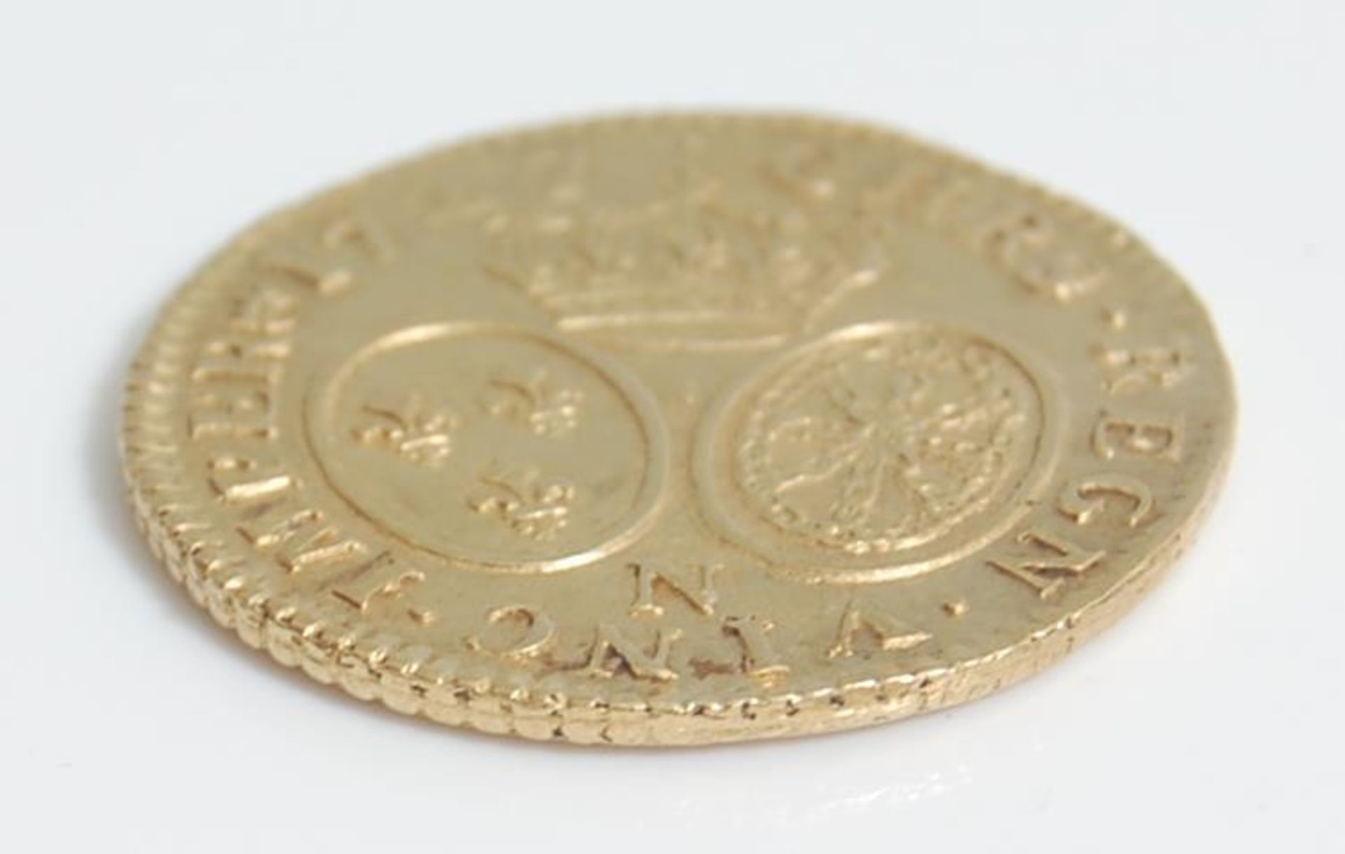 18TH CENTURY FRENCH FRANC LOUIS XV GOLD COIN - Image 3 of 3
