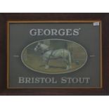 Georges Bristol Stout -  A vintage original advertising / point of sale poster having a green