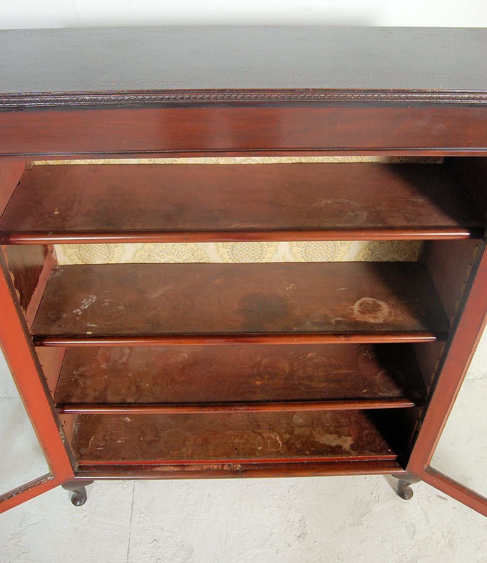 ANTIQUE VICTORIAN MAHOGANY BOOKCASE CABINET - Bild 4 aus 5