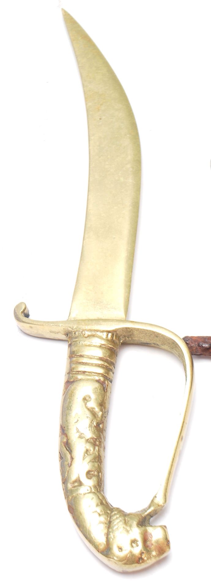 A collection of 19th Century and later weapons to include a commando knife, a Tibetan knife with - Bild 5 aus 5