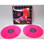 A vinyl long play LP record by Madonna - Confessions on a dance floor. Limited Edition Pink Vinyl.