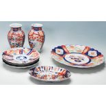 A COLLETION OF CHINESE IMARI PORCELAIN DATING FROM 19TH CENTURY