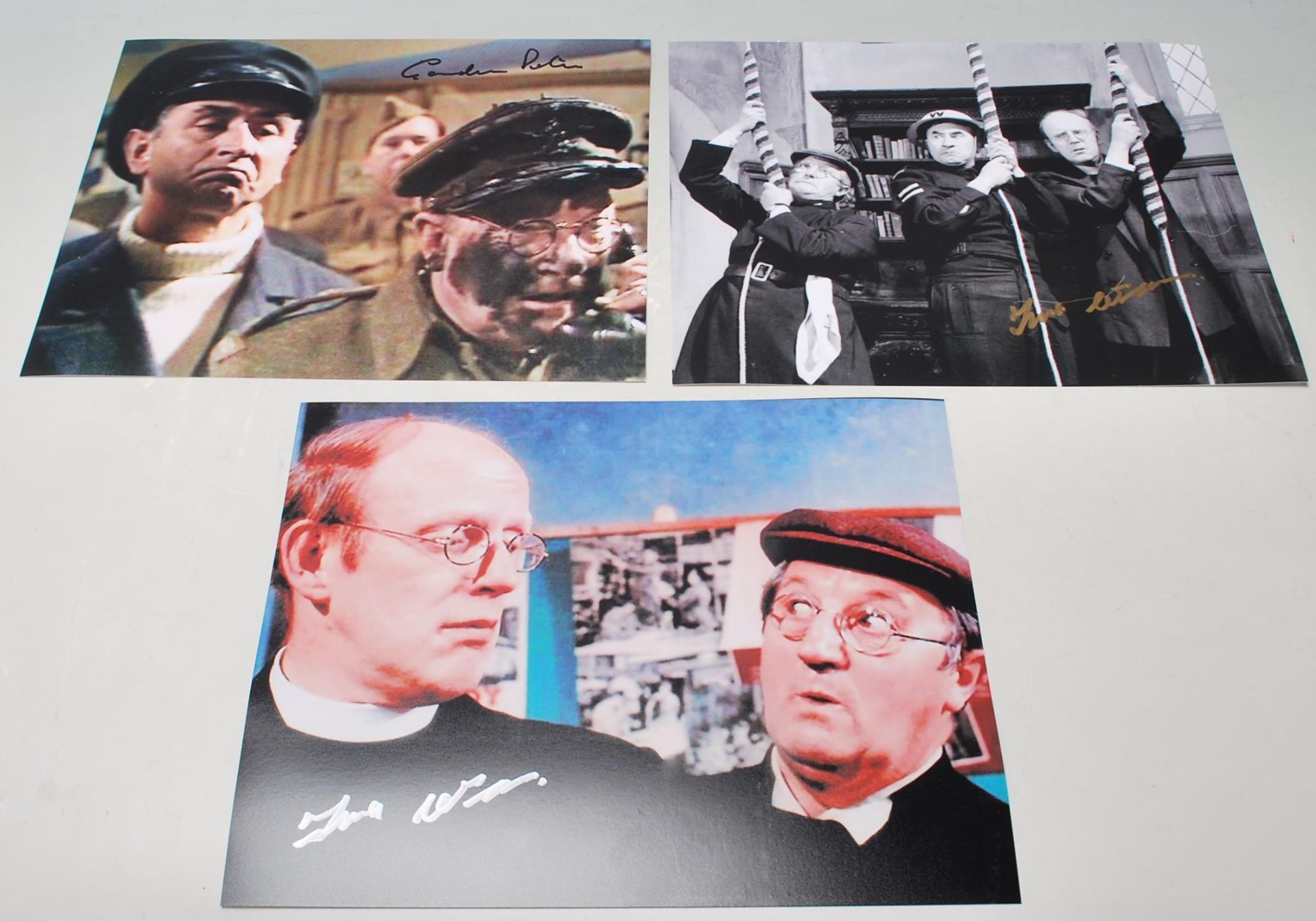 DADS ARMY - SELECTION OF SIGNED / AUTOGRAPHED PHOTOS