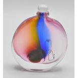 STUDIO ART GLASS SWIRL STOPPERED BOTTLE