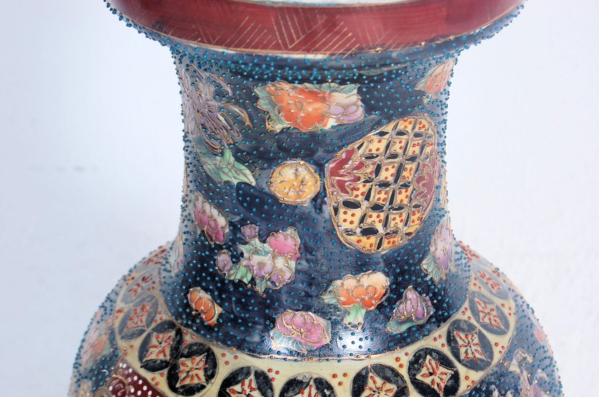 MEIJI REVIVAL SATSUMA VASE - Bild 3 aus 4