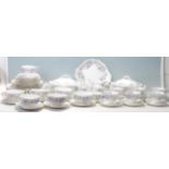 A large Royal Albert Silver maple bone china tea set / dining service comprising of a six twin