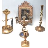 A GOOD COLLECTION OF 20TH CENTURY ANTIQUE BRASS