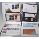Stamps - Two albums of unused decimal Royal Mail presentation packs (many with their accompanying