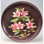 Victorian Aesthetic Movement Floral Wall Charger Plate