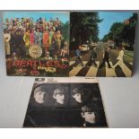 THE BEATLES - COLLECTION OF X3 VINTAGE VINYL RECORD LPS