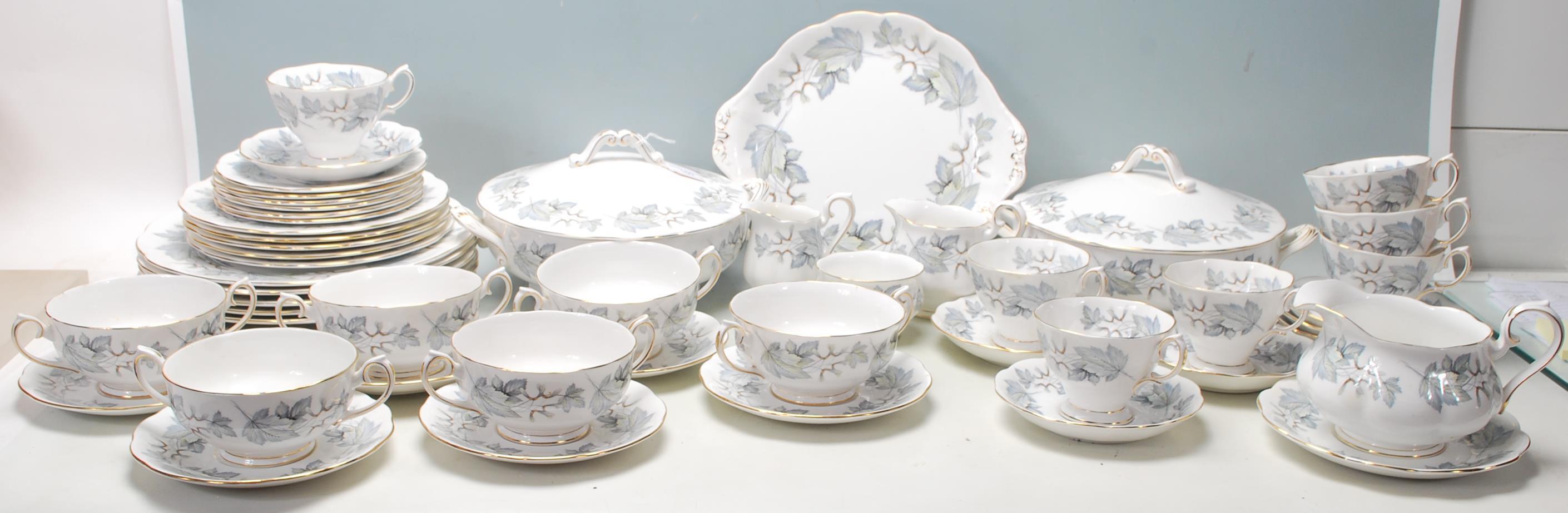A large Royal Albert Silver maple bone china tea set / dining service comprising of a six twin - Image 2 of 14