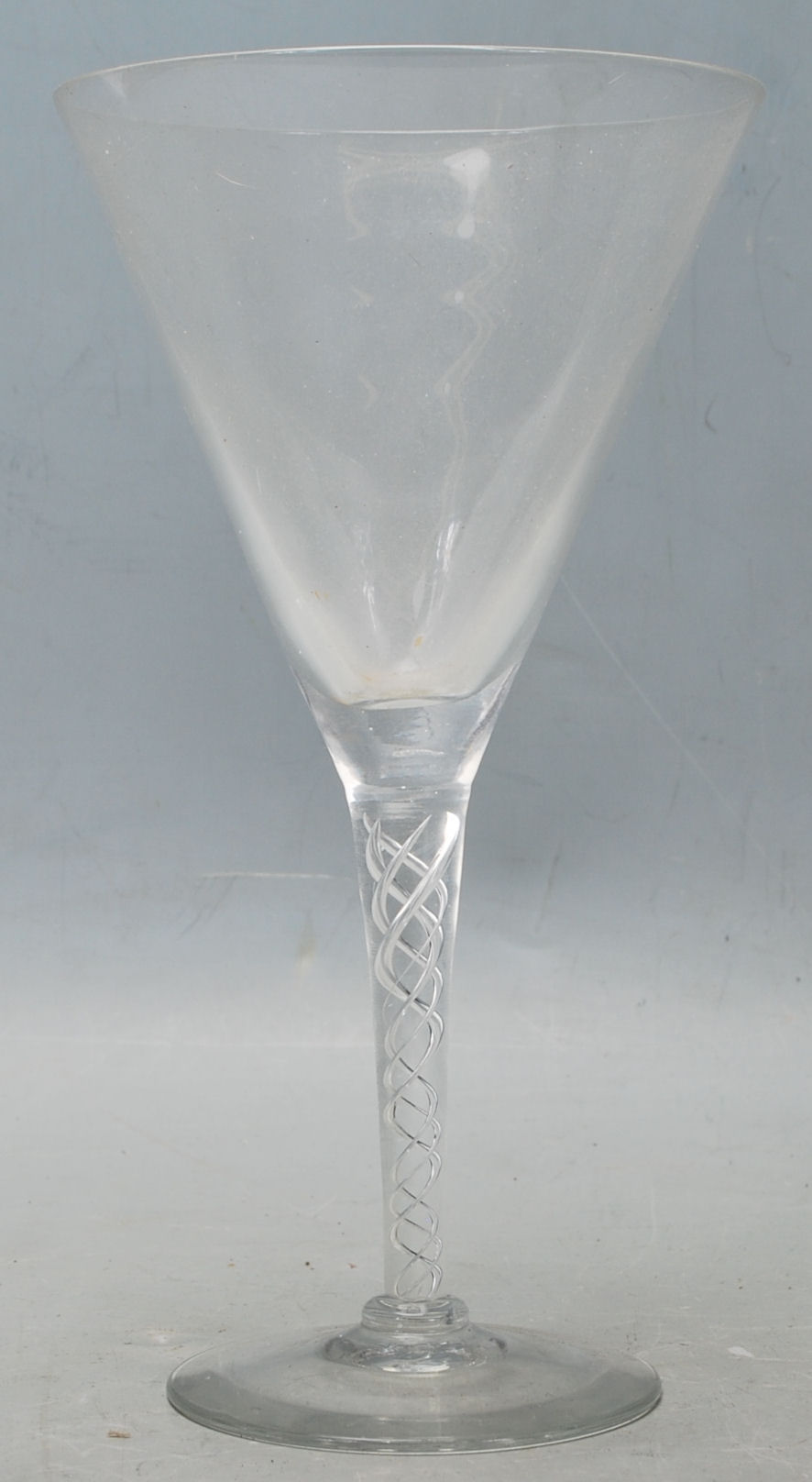 19TH CENTURY CLEAR GLASS HAND BLOWN DRINKING GLASS