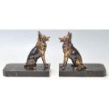 ART DECO STYLE DOG BOOKENDS
