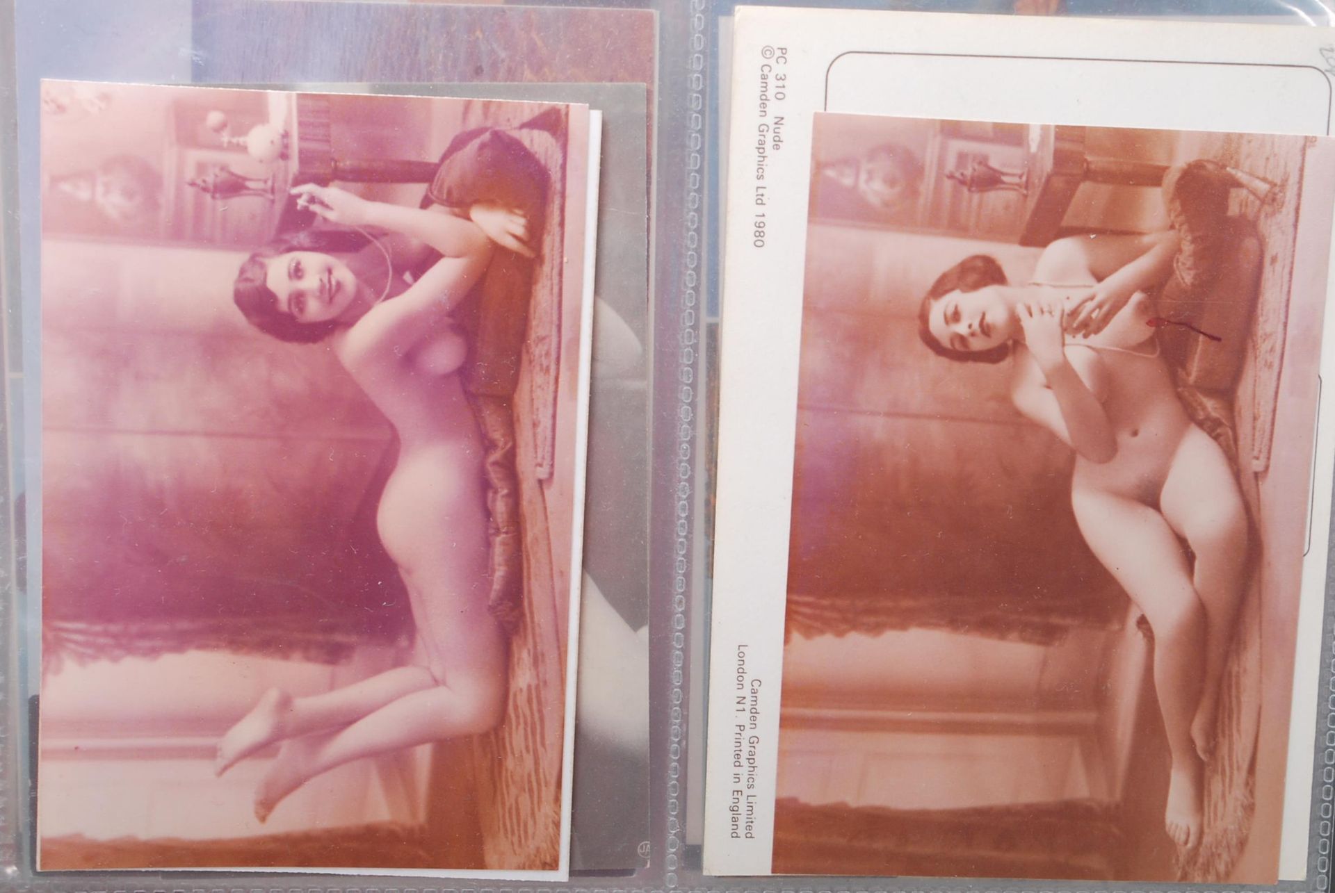 Erotic / Pornographic postcards - a collection of x55. Modern collection of semi-naked, nude, and - Bild 15 aus 28