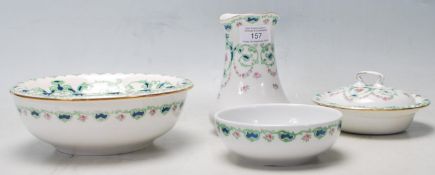 A 19th Century Victorian china bath wash set by Bisto for Harrods of London. The wash set