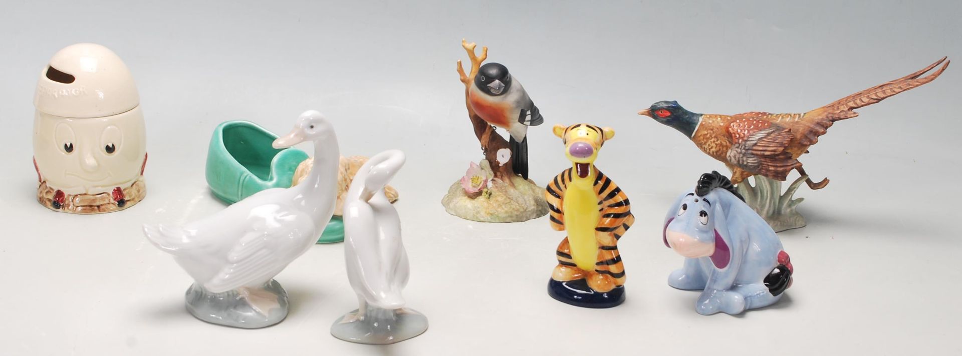 A good collection of 20th century assorted porcelain animals figurines to include Nao, Lladro,