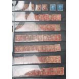 GB Stamp Collection Queen Victoria with large quantity of 1d Penny Reds including covers plus