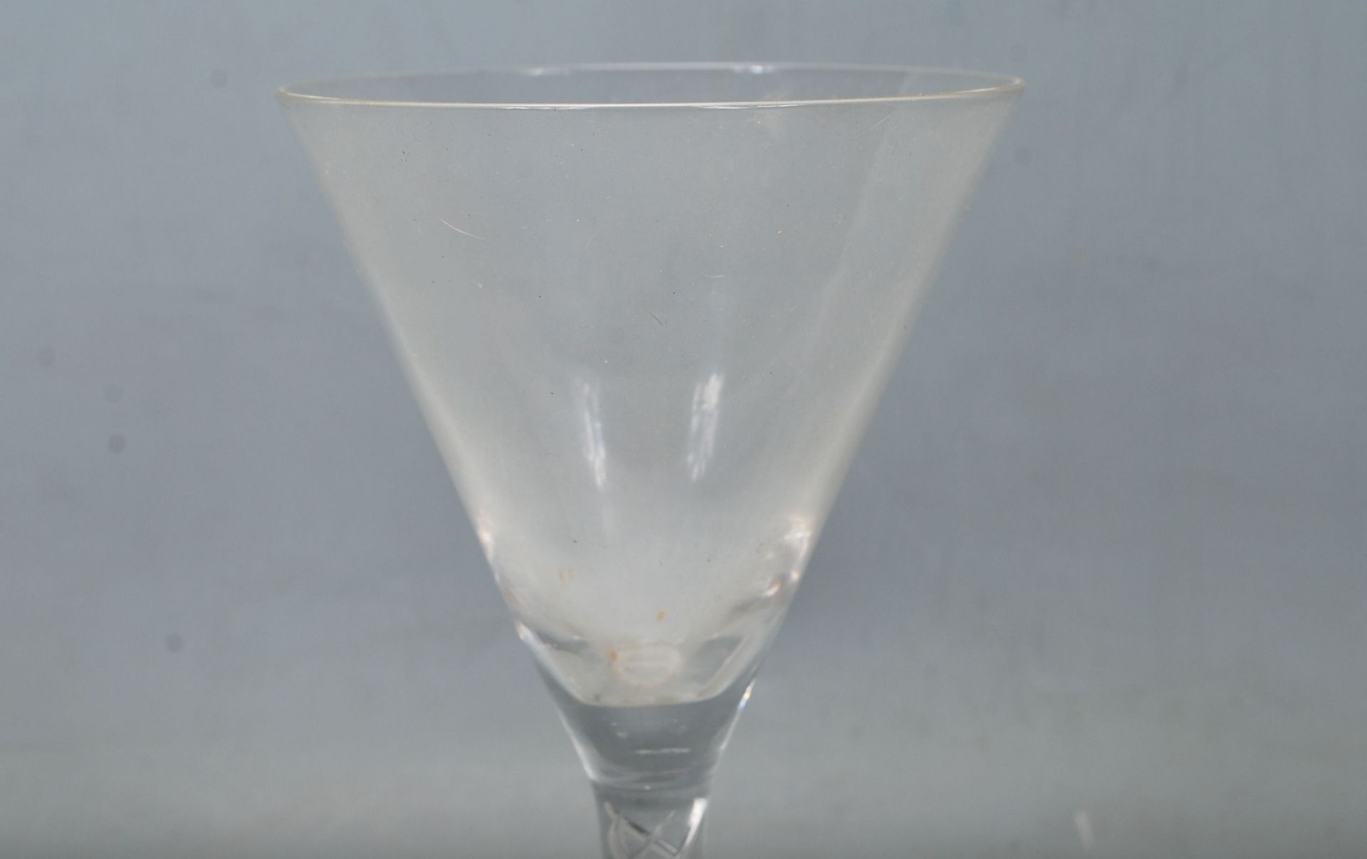 19TH CENTURY CLEAR GLASS HAND BLOWN DRINKING GLASS - Bild 6 aus 6