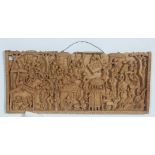 21st CENTURY HAND CARVED MALAWI PANEL BY KAMMWAMB