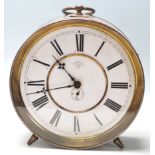 A vintage retro 20th Century Junghans Trade Mark ship style clock having a round white enamelled