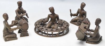 A set of five 19th century Indonesian / Javanese b
